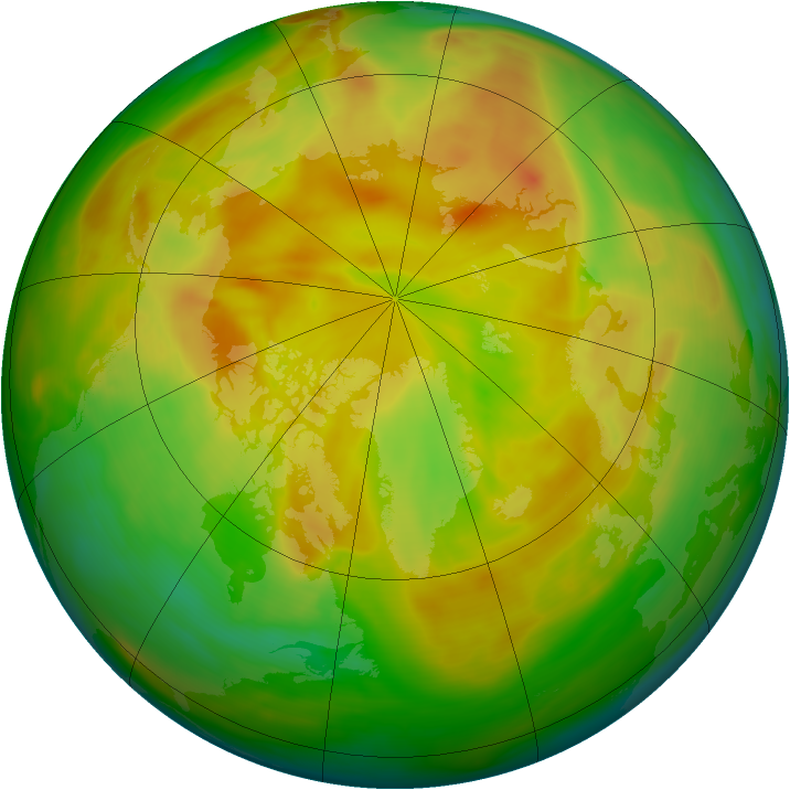 Arctic ozone map for 11 May 2007
